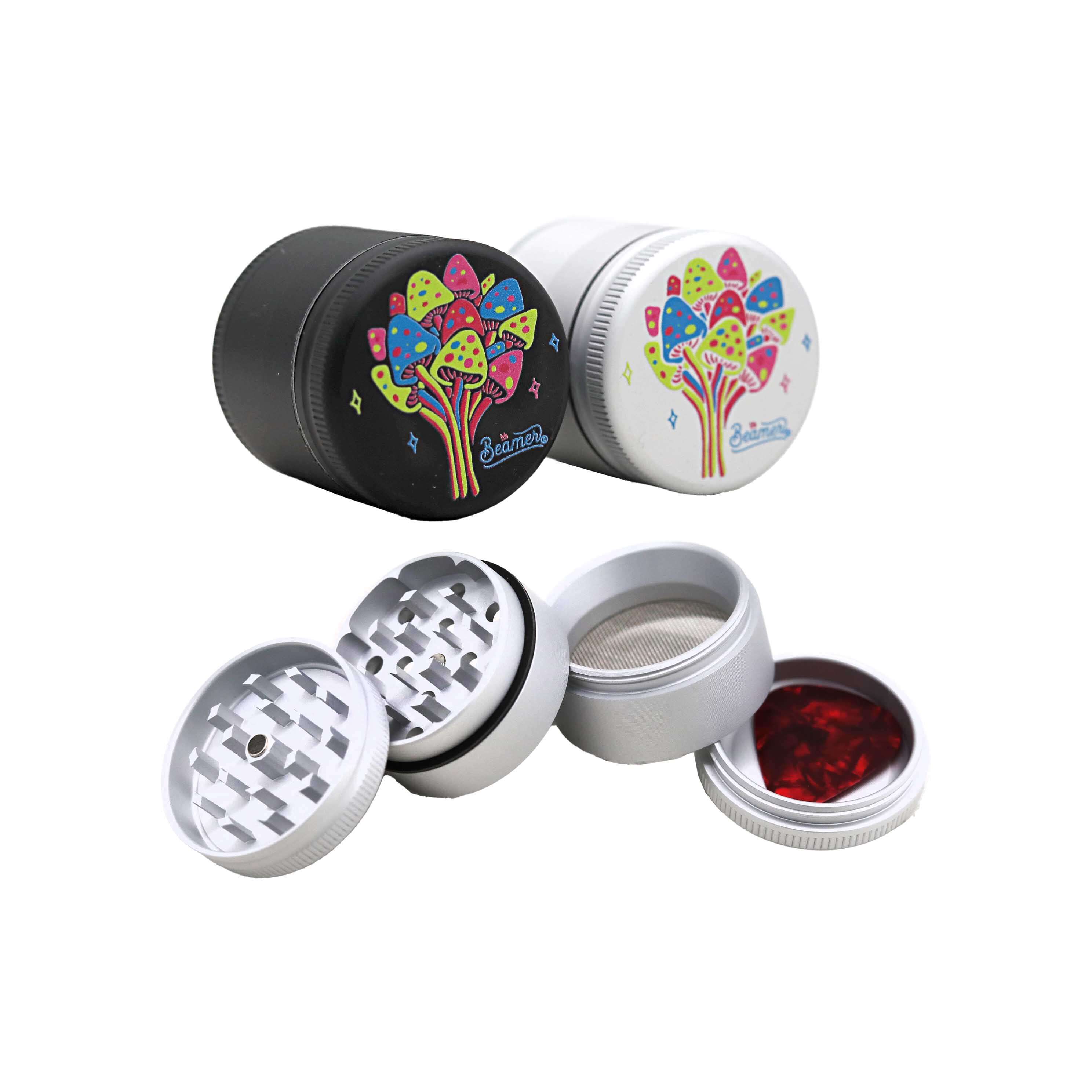 Beamer Aircraft Grade Mixed Designs 4 Part Grinder | 40mm | Assorted Colors product image